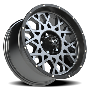 Vision Wheel 412 Anthracite with Satin Black Lip 18x9 -12 5x127mm 78.1mm - Wheelwiz