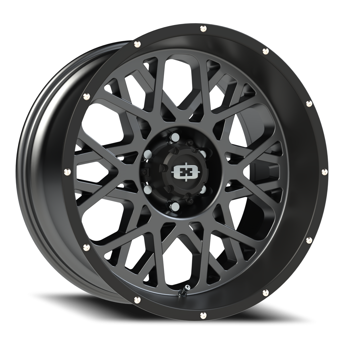 Vision Wheel 412 Anthracite with Satin Black Lip 20x10 -25 6x135mm 87.1mm - Wheelwiz