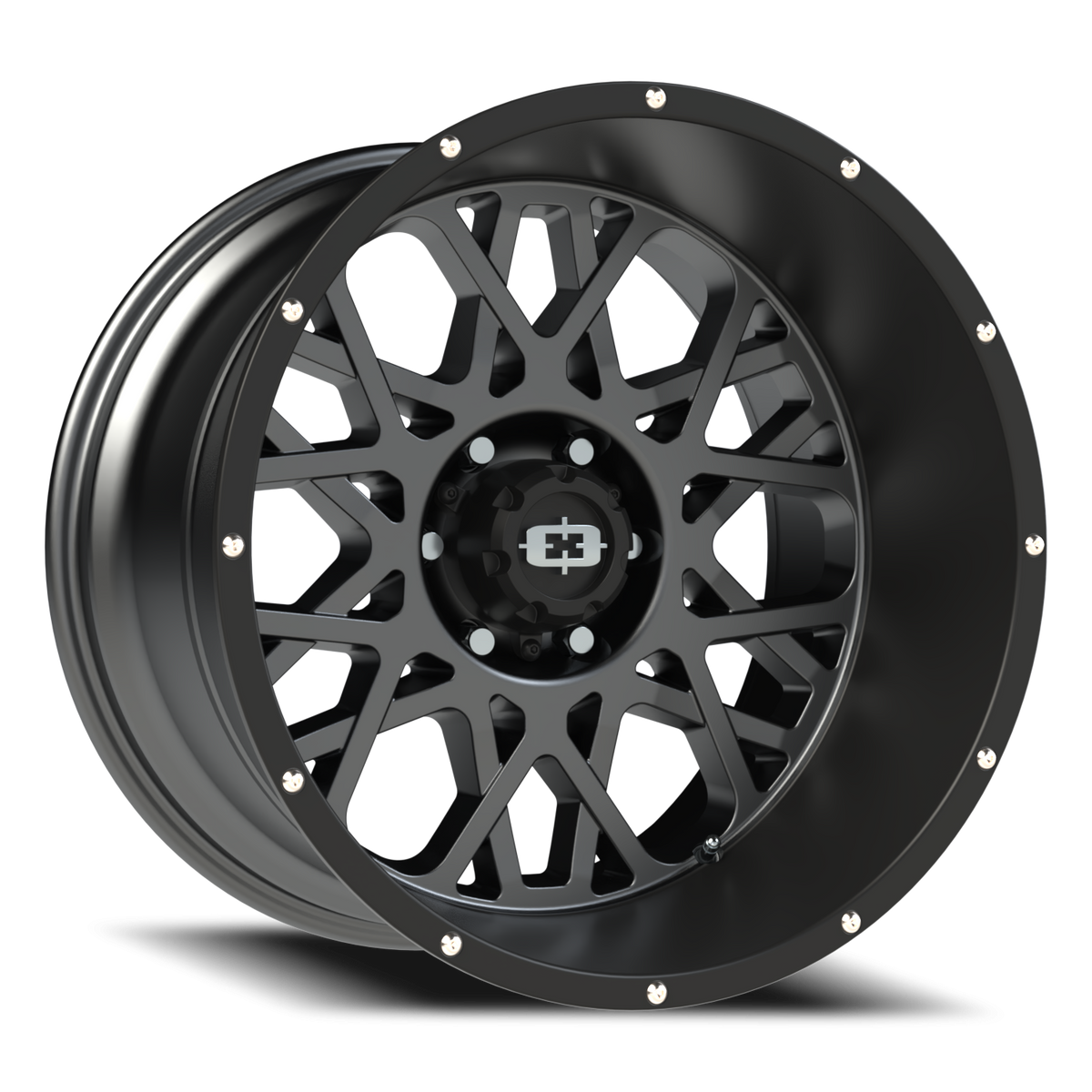 Vision Wheel 412 Anthracite with Satin Black Lip 20x12 -51 6x135mm 87.1mm - Wheelwiz