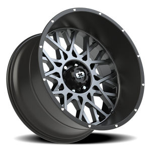 Vision Wheel 412 Anthracite with Satin Black Lip 22x12 -51 6x139.7mm 106.2mm - Wheelwiz