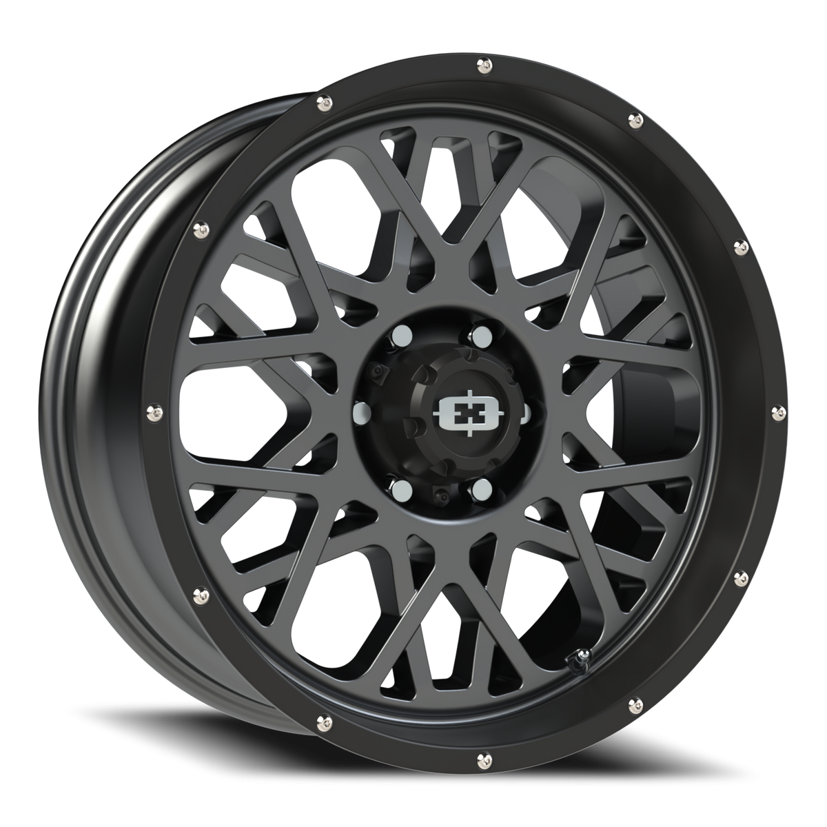 Vision Wheel 412 Anthracite with Satin Black Lip 20x9 +10 6x139.7mm 106.2mm - Wheelwiz
