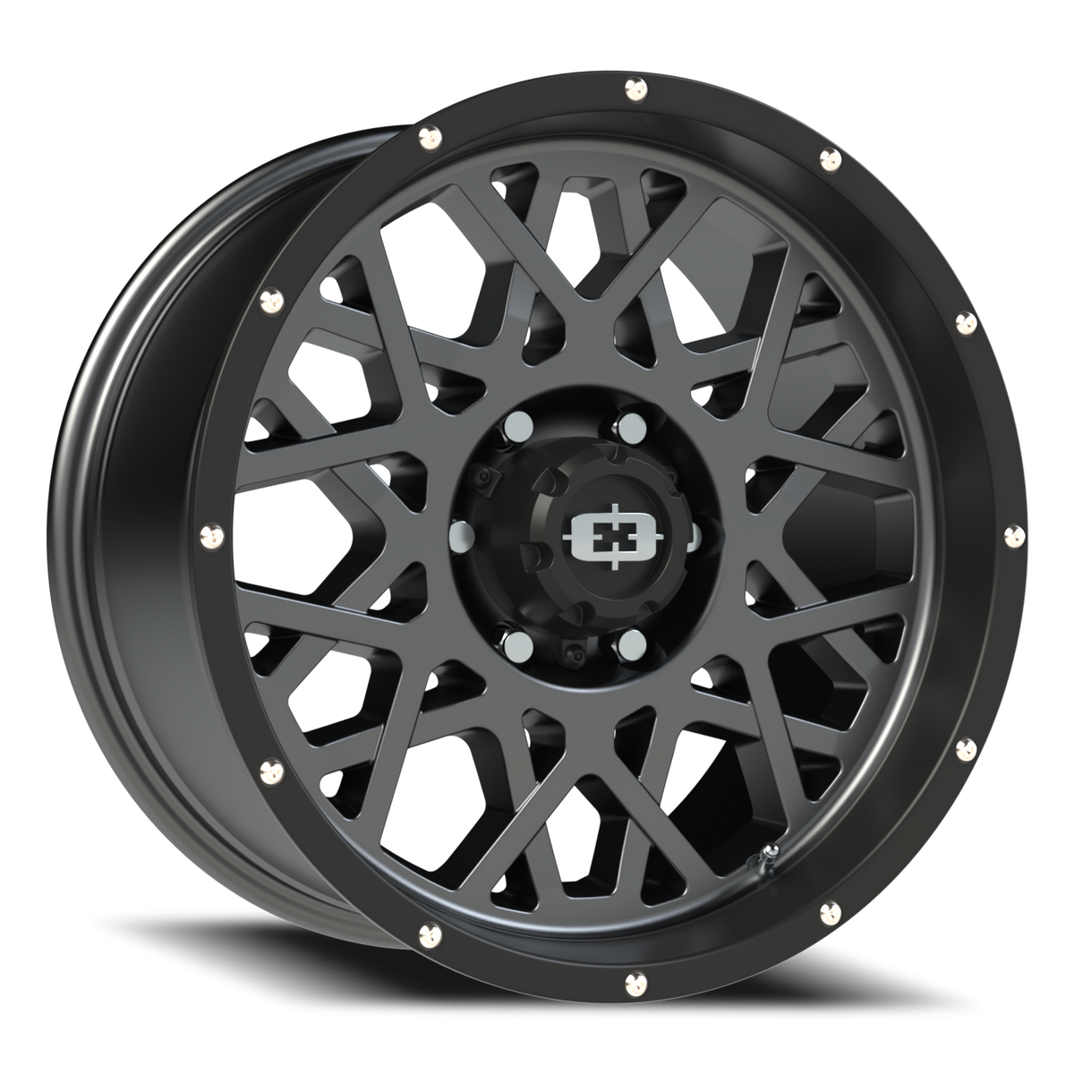 Vision Wheel 412 Anthracite with Satin Black Lip 18x9 -12 6x139.7mm 106.2mm - Wheelwiz