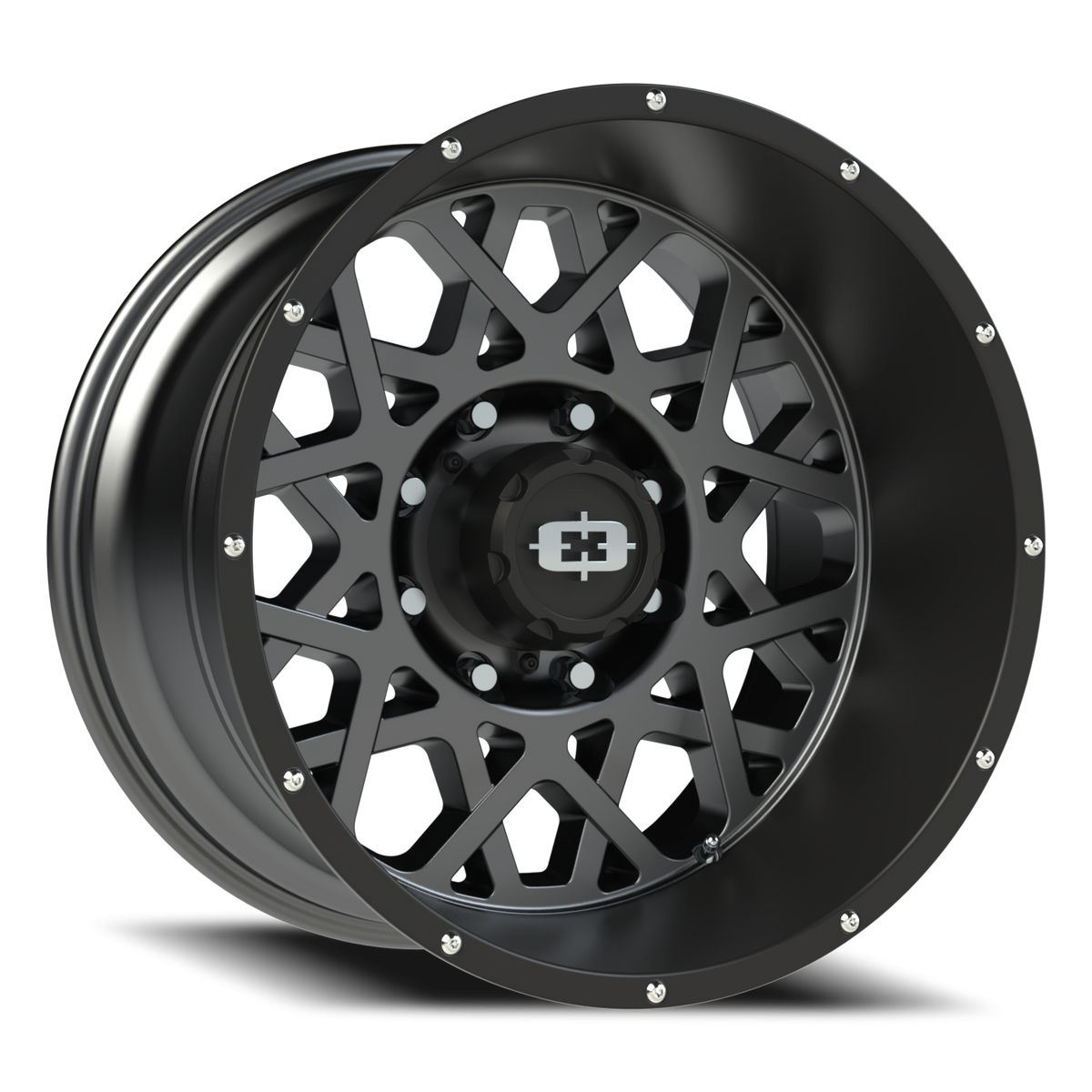 Vision Wheel 412 Anthracite with Satin Black Lip 20x12 -51 8x180mm 124.2mm - Wheelwiz