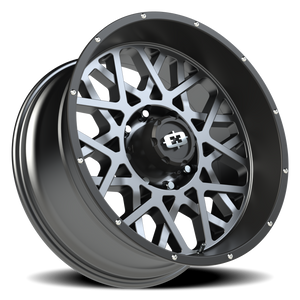 Vision Wheel 412 Anthracite with Satin Black Lip 22x10 -19 8x165.1mm 125.2mm - Wheelwiz