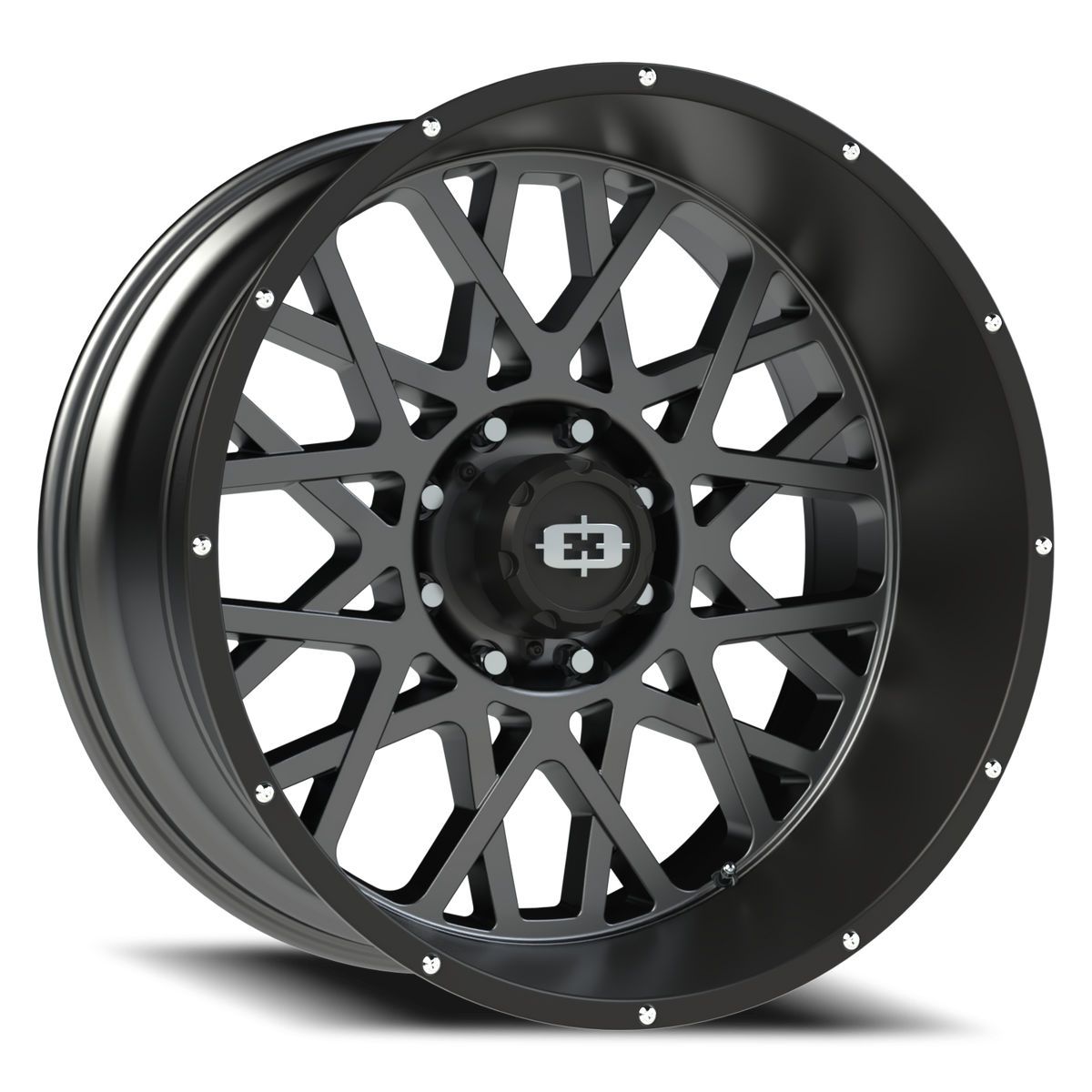 Vision Wheel 412 Anthracite with Satin Black Lip 24x12 -51 8x170mm 125.2mm - Wheelwiz