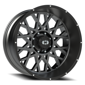 Vision Wheel 412 Anthracite with Satin Black Lip 24x12 -51 8x170mm 125.2mm - Wheelwiz