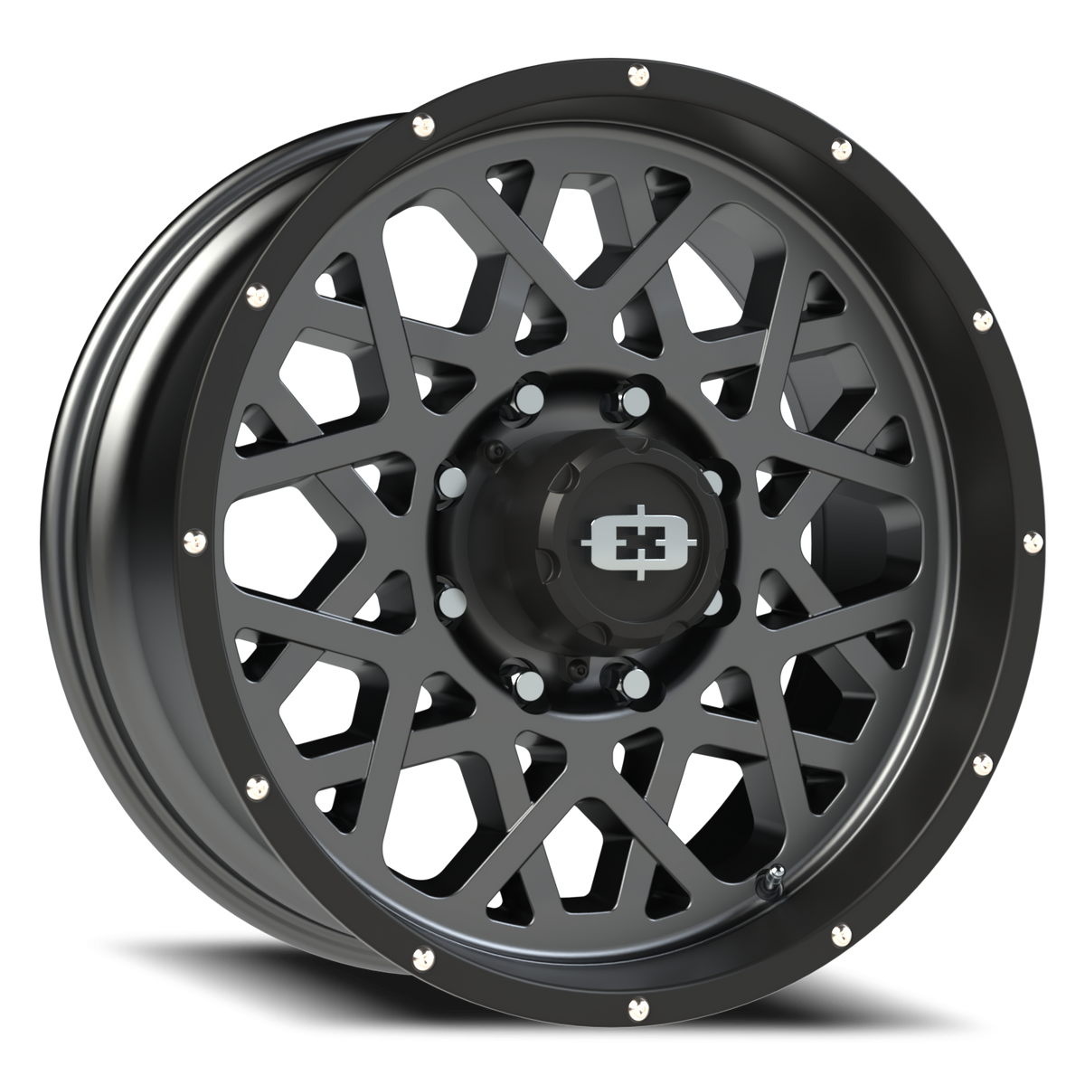 Vision Wheel 412 Anthracite with Satin Black Lip 20x9 +12 8x165.1mm 125.2mm - Wheelwiz