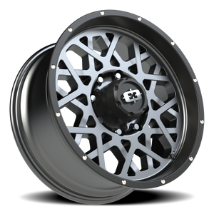 Vision Wheel 412 Anthracite with Satin Black Lip 20x9 +12 8x165.1mm 125.2mm - Wheelwiz