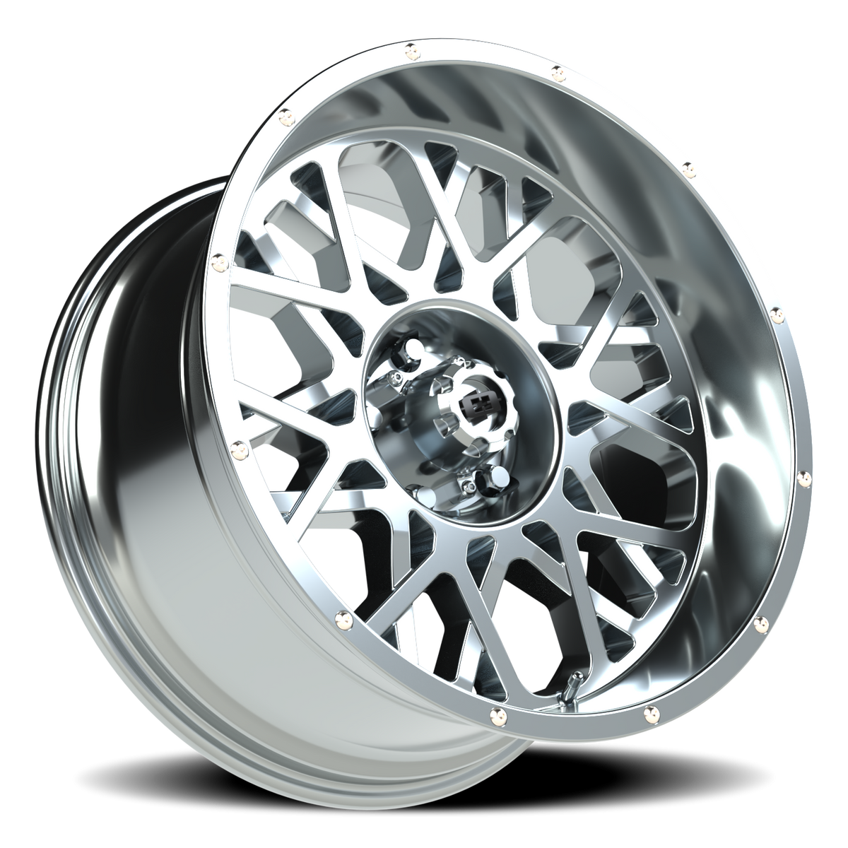 Vision Wheel 412 Chrome 20x10 -25 5x127mm 78.1mm - Wheelwiz