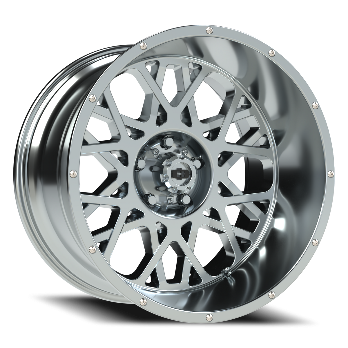 Vision Wheel 412 Chrome 20x12 -51 5x127mm 78.1mm - Wheelwiz