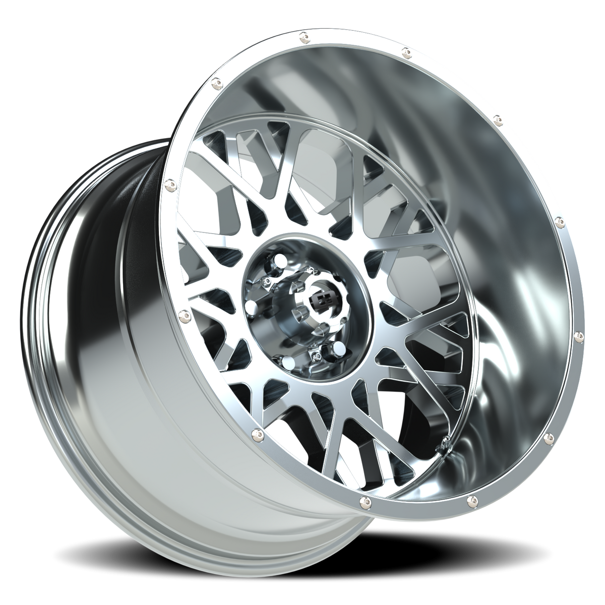 Vision Wheel 412 Chrome 20x12 -51 5x127mm 78.1mm - Wheelwiz