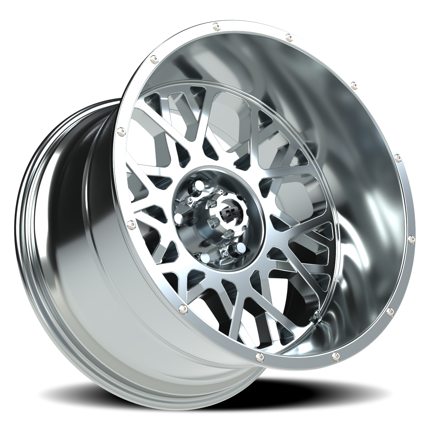 Vision Wheel 412 Chrome 20x12 -51 5x127mm 78.1mm - Wheelwiz
