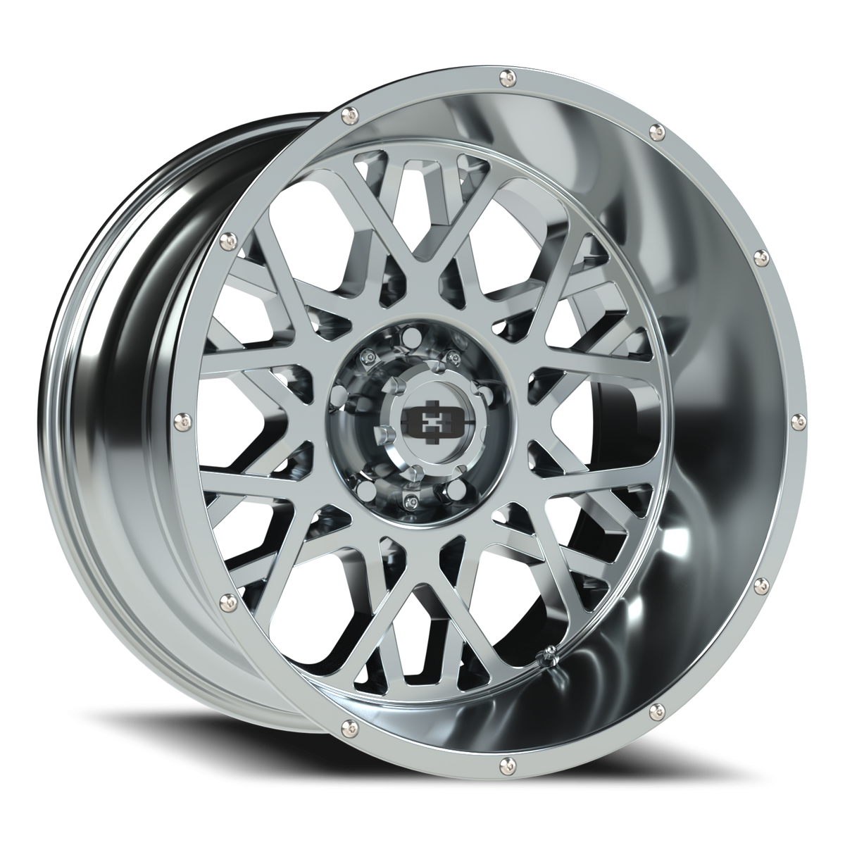 Vision Wheel 412 Chrome 20x12 -51 5x139.7mm 108mm - Wheelwiz