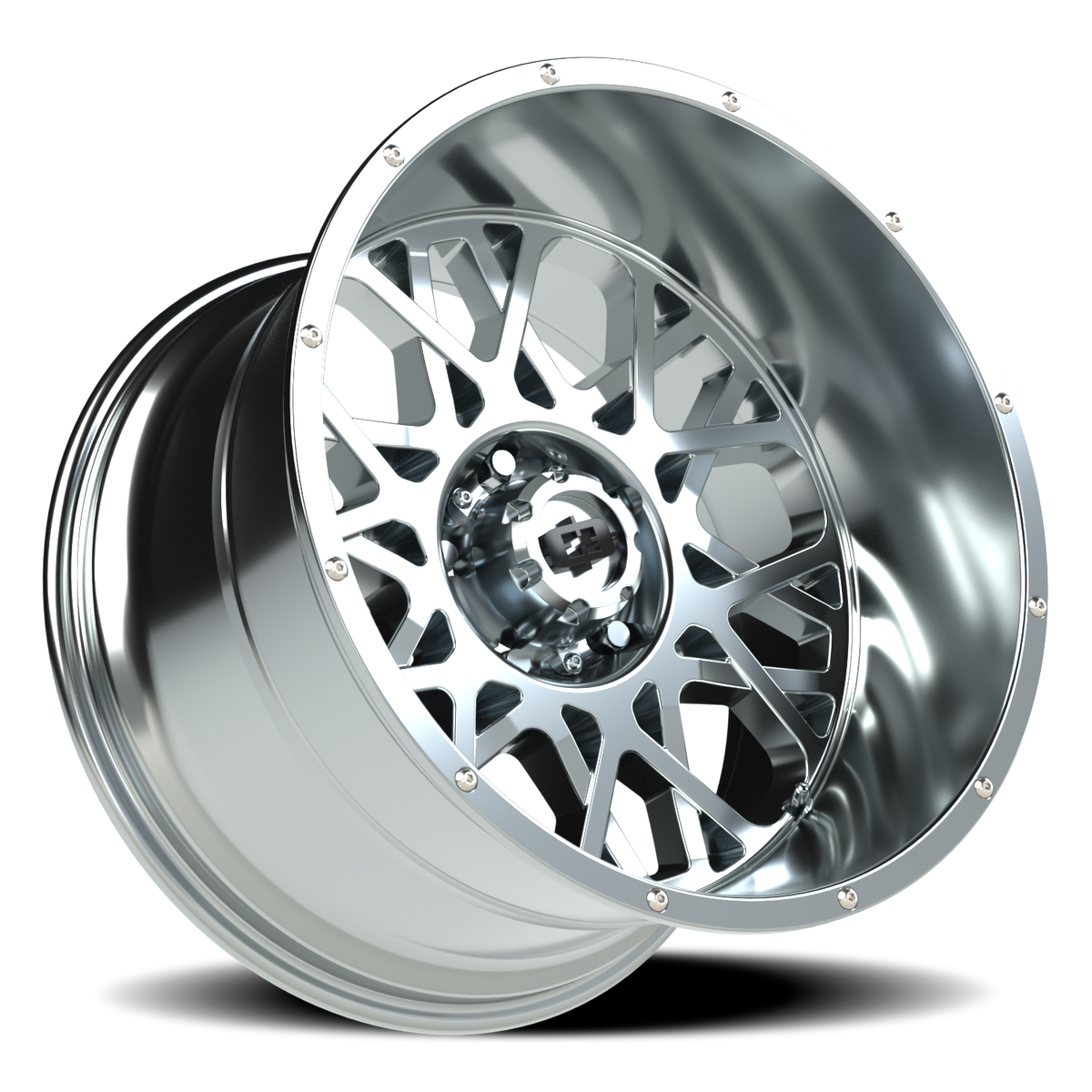 Vision Wheel 412 Chrome 20x12 -51 5x139.7mm 108mm - Wheelwiz
