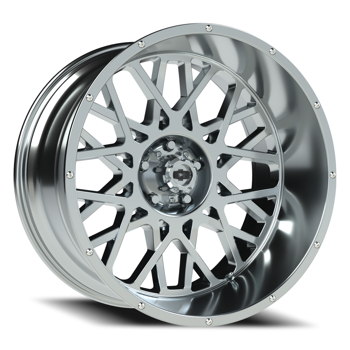 Vision Wheel 412 Chrome 22x12 -51 5x127mm 78.1mm - Wheelwiz