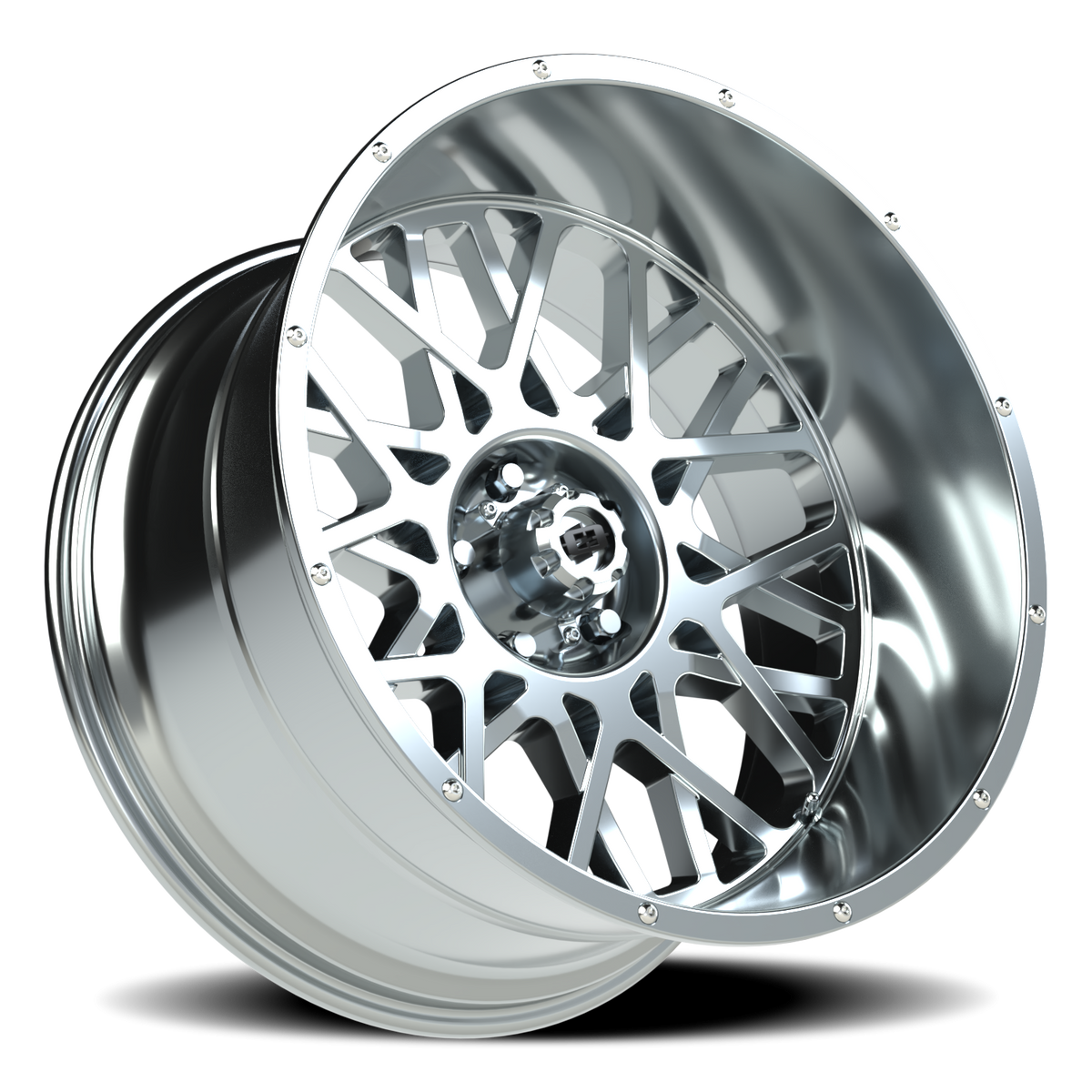 Vision Wheel 412 Chrome 22x12 -51 5x127mm 78.1mm - Wheelwiz