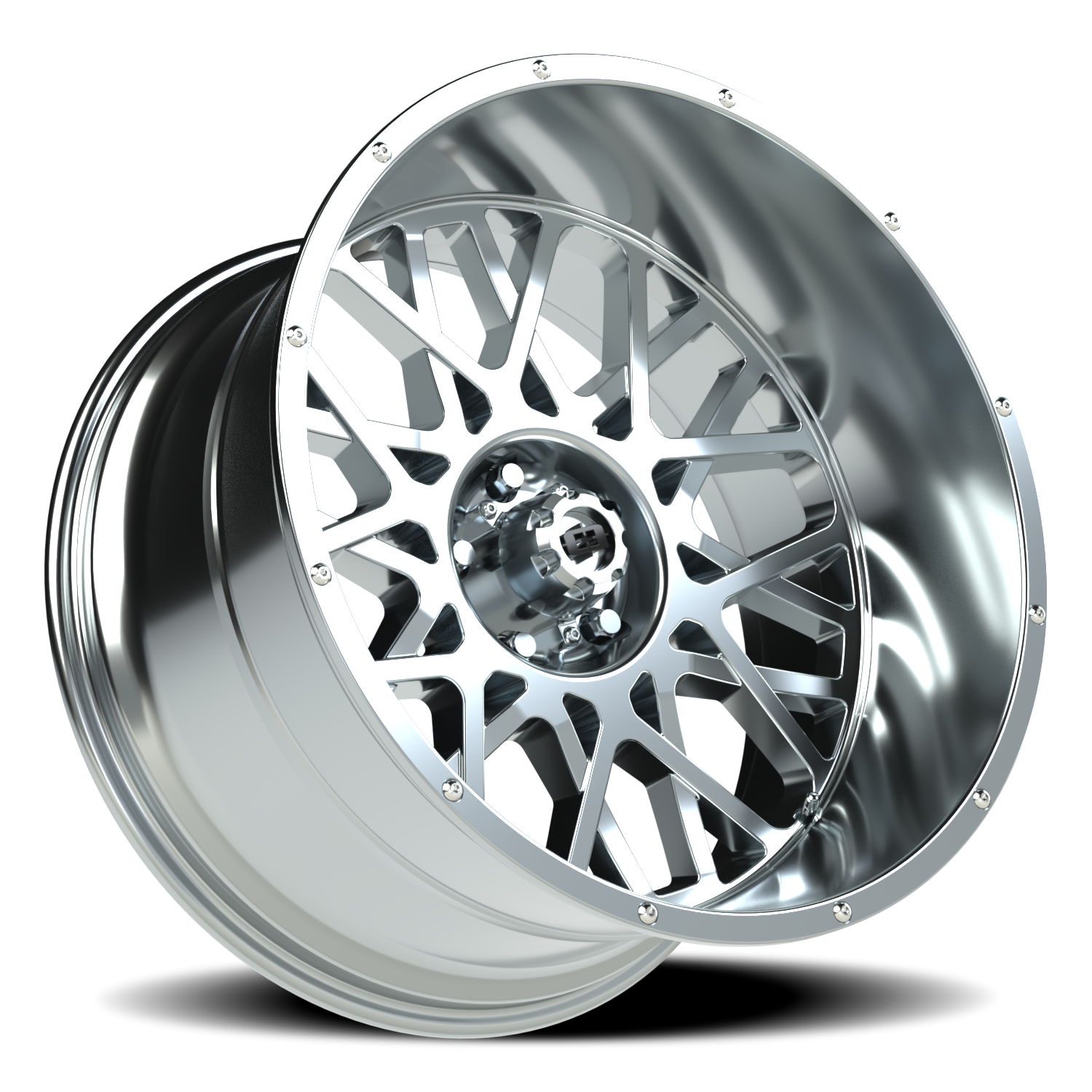 Vision Wheel 412 Chrome 22x12 -51 5x127mm 78.1mm - Wheelwiz
