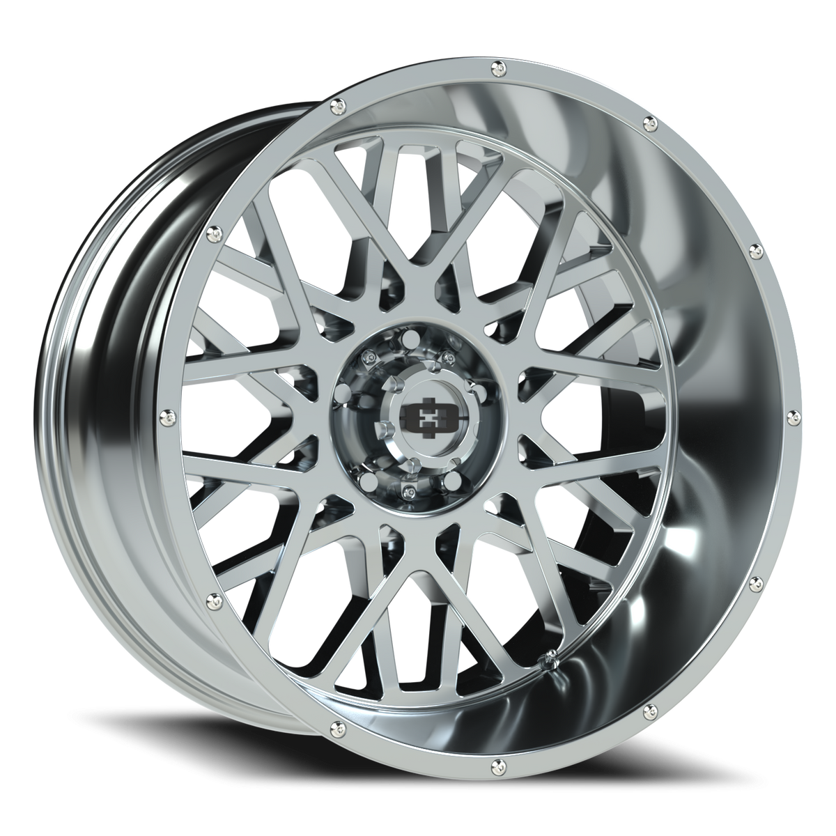 Vision Wheel 412 Chrome 22x12 -51 5x139.7mm 108mm - Wheelwiz