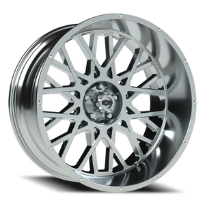 Vision Wheel 412 Chrome 24x12 -51 5x139.7mm 108mm - Wheelwiz