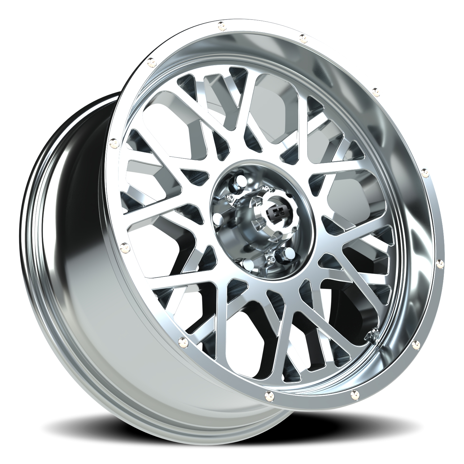 Vision Wheel 412 Chrome 20x9 +10 5x127mm 78.1mm - Wheelwiz