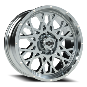 Vision Wheel 412 Chrome 20x9 +12 5x139.7mm 108mm - Wheelwiz