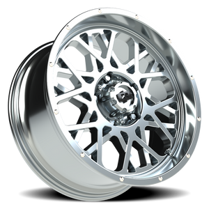 Vision Wheel 412 Chrome 20x9 +12 5x139.7mm 108mm - Wheelwiz