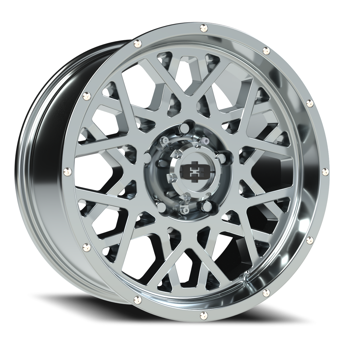 Vision Wheel 412 Chrome 18x9 +12 5x150mm 110.2mm - Wheelwiz