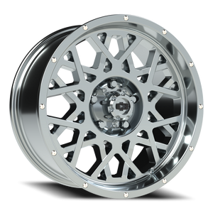 Vision Wheel 412 Chrome 18x9 -12 5x127mm 78.1mm - Wheelwiz