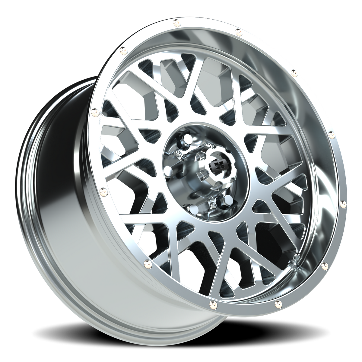 Vision Wheel 412 Chrome 18x9 -12 5x127mm 78.1mm - Wheelwiz