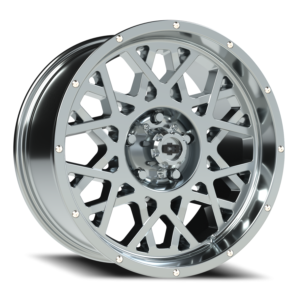 Vision Wheel 412 Chrome 18x9 +12 5x127mm 78.1mm - Wheelwiz