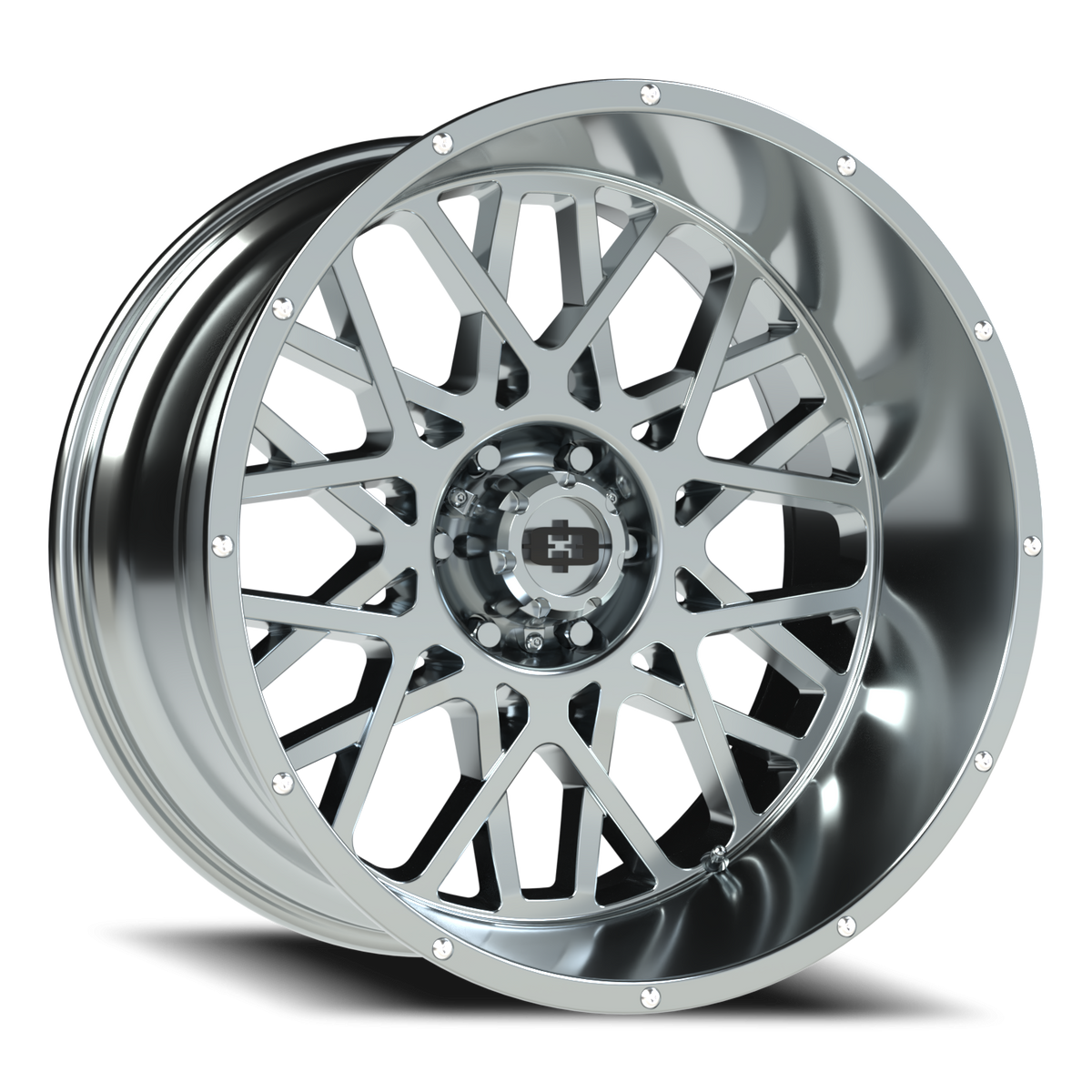 Vision Wheel 412 Chrome 22x12 -51 6x139.7mm 106.2mm - Wheelwiz