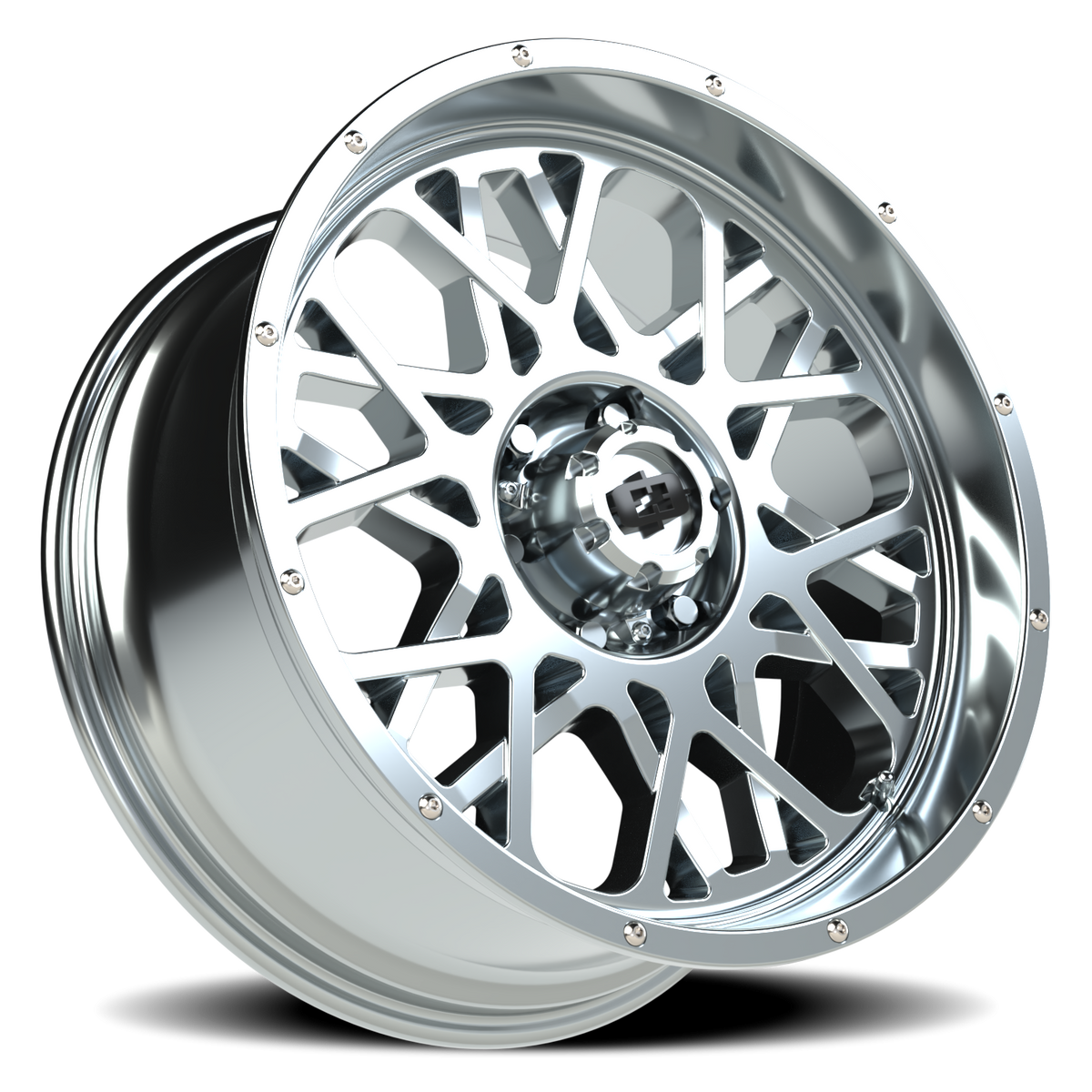 Vision Wheel 412 Chrome 20x9 +10 6x139.7mm 106.2mm - Wheelwiz
