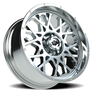 Vision Wheel 412 Chrome 20x9 +10 6x139.7mm 106.2mm - Wheelwiz