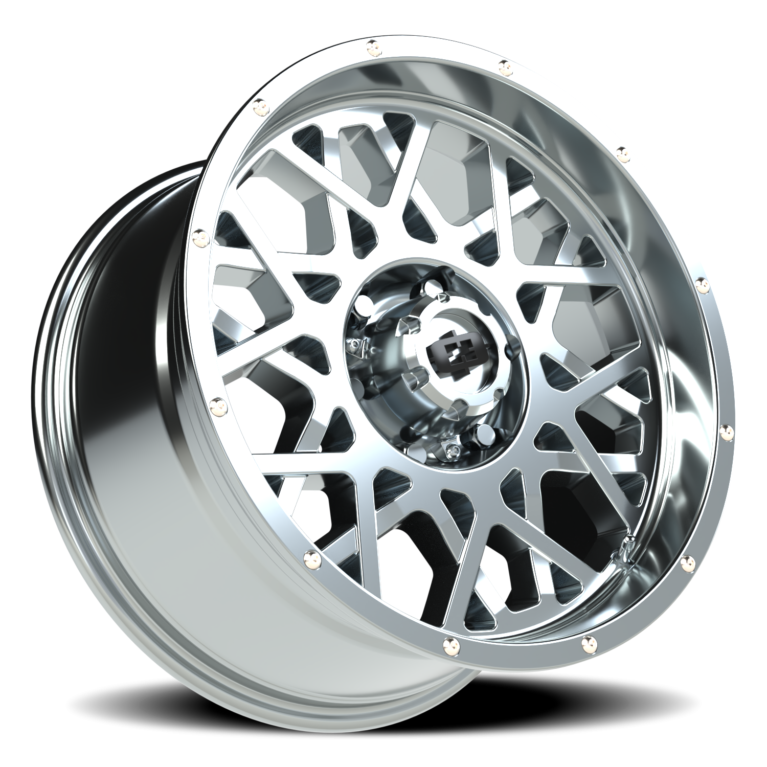 Vision Wheel 412 Chrome 18x9 +12 6x139.7mm 106.2mm - Wheelwiz