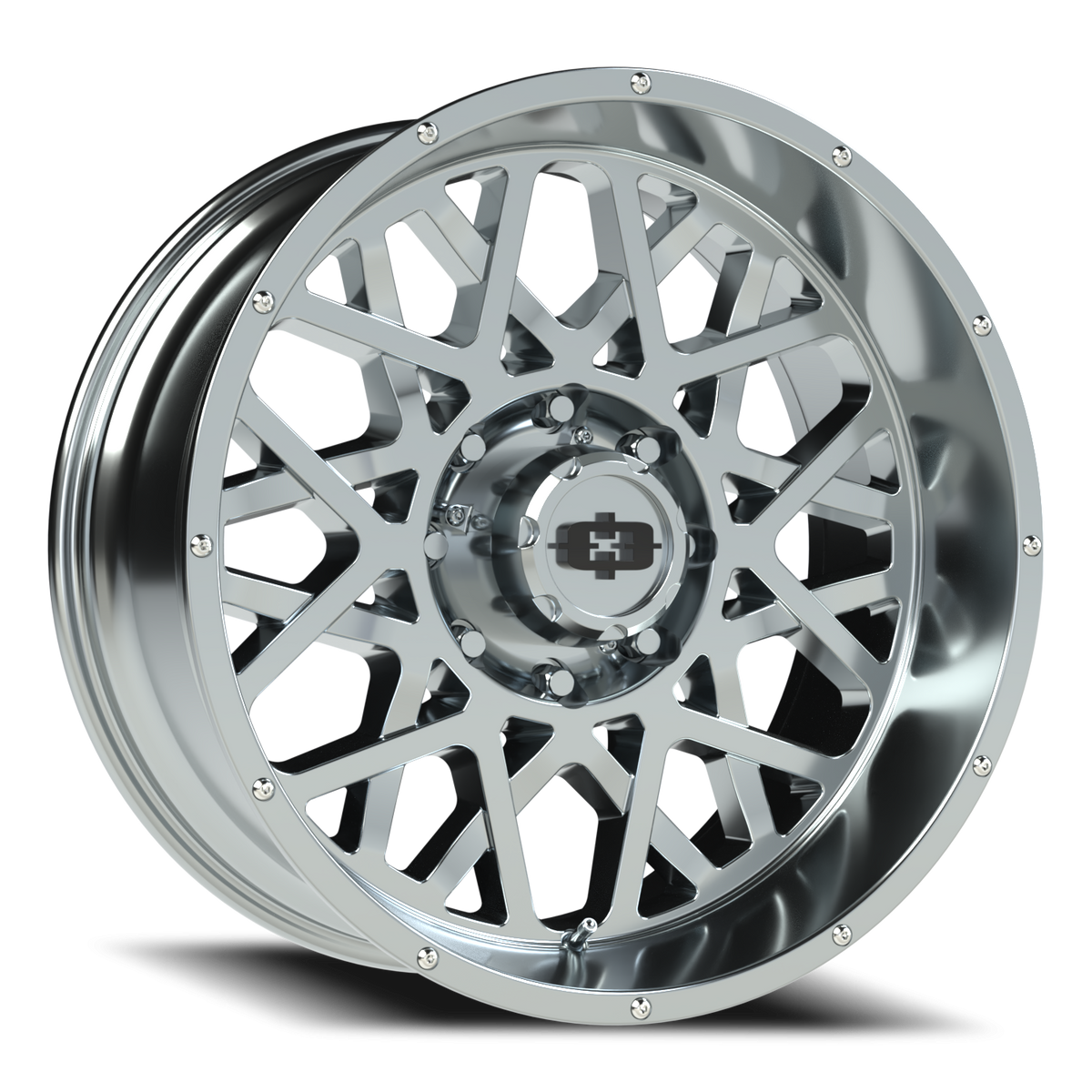 Vision Wheel 412 Chrome 20x10 -25 8x170mm 125.2mm - Wheelwiz