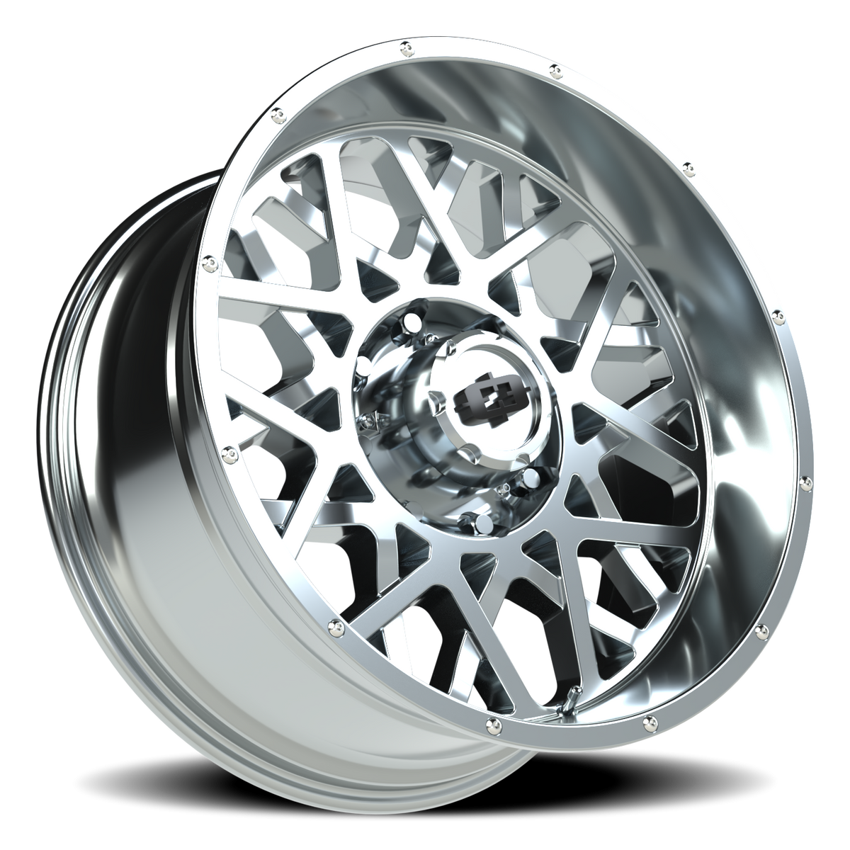Vision Wheel 412 Chrome 20x10 -25 8x170mm 125.2mm - Wheelwiz