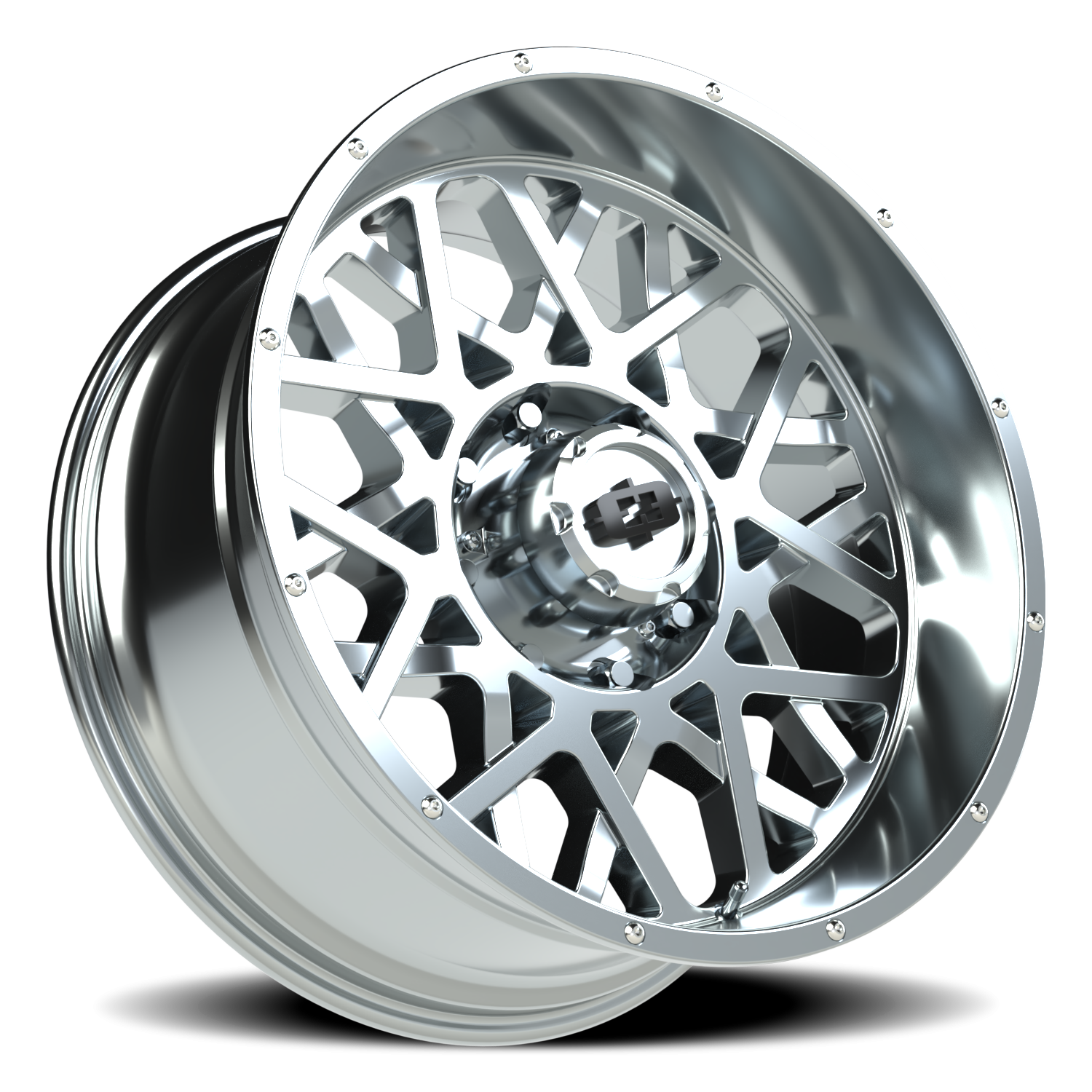 Vision Wheel 412 Chrome 20x10 -25 8x170mm 125.2mm - Wheelwiz