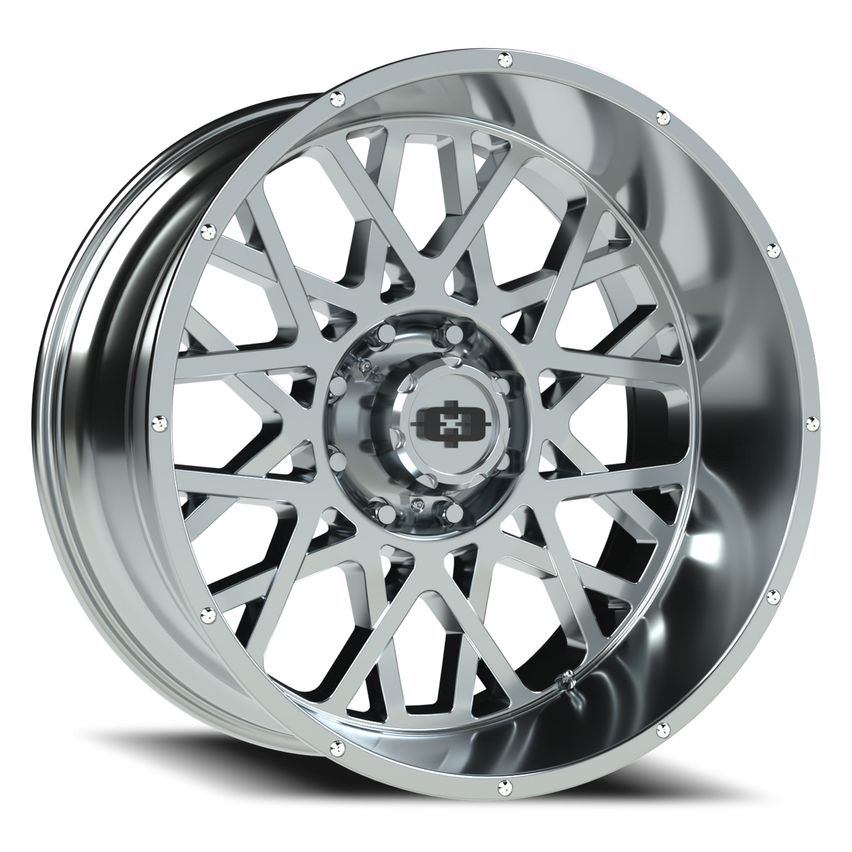 Vision Wheel 412 Chrome 24x12 -51 8x170mm 125.2mm - Wheelwiz