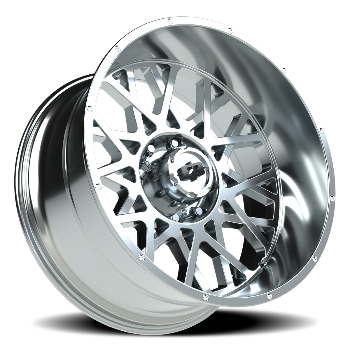 Vision Wheel 412 Chrome 24x12 -51 8x180mm 124.2mm - Wheelwiz