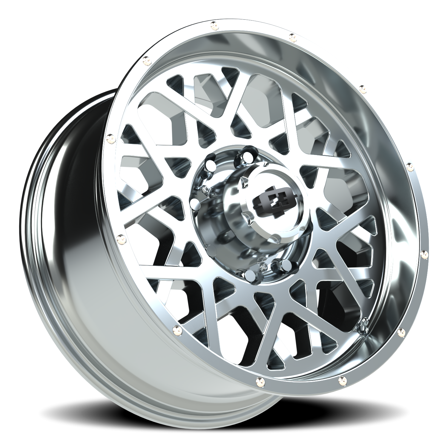 Vision Wheel 412 Chrome 20x9 +12 8x170mm 125.2mm - Wheelwiz