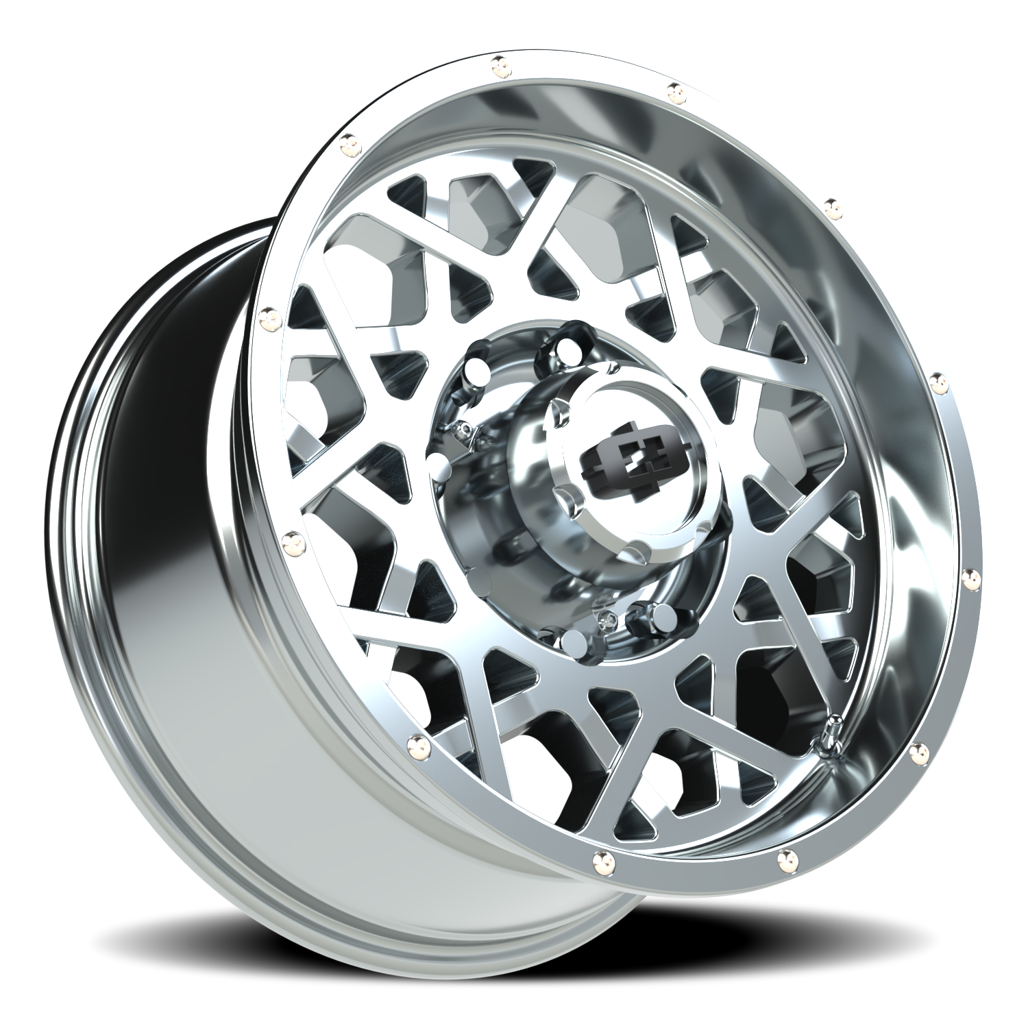 Vision Wheel 412 Chrome 18x9 +12 8x165.1mm 125.2mm - Wheelwiz