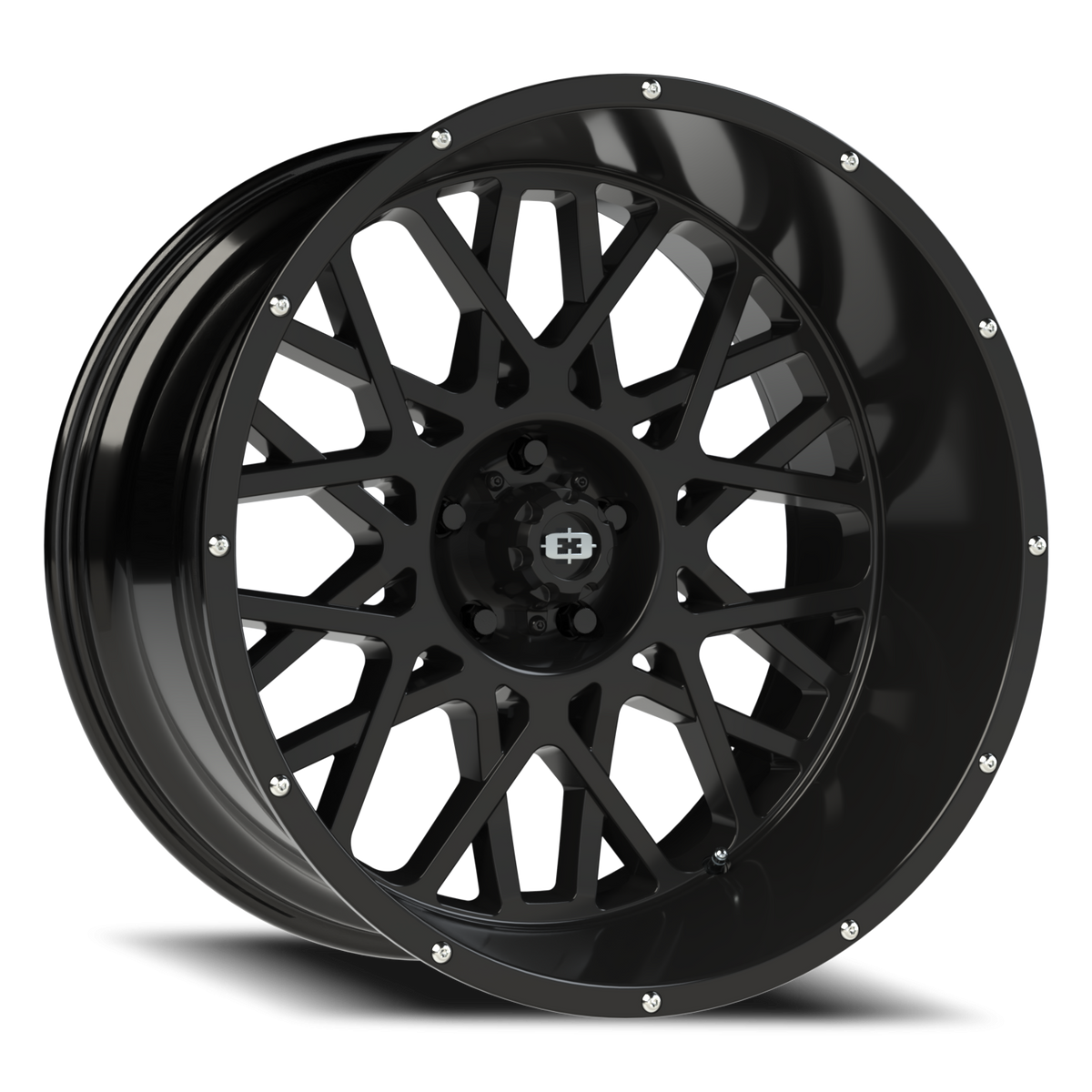 Vision Wheel 412 Gloss Black 22x12 -51 5x127mm 78.1mm - Wheelwiz
