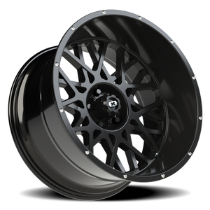 Vision Wheel 412 Gloss Black 22x12 -51 5x127mm 78.1mm - Wheelwiz