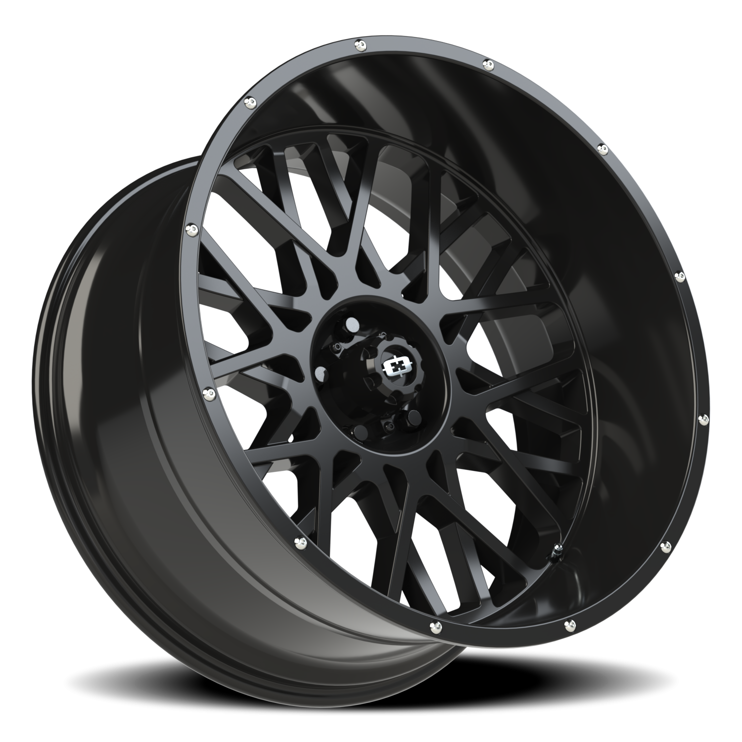 Vision Wheel 412 Gloss Black 24x12 -51 5x127mm 78.1mm - Wheelwiz