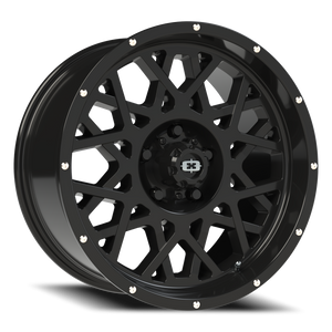 Vision Wheel 412 Gloss Black 18x9 -12 5x127mm 78.1mm - Wheelwiz