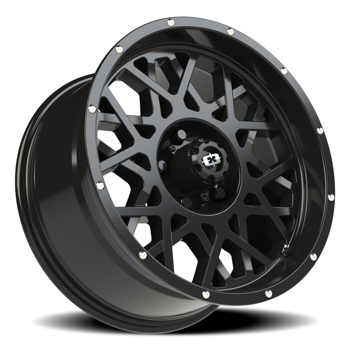 Vision Wheel 412 Gloss Black 18x9 -12 5x127mm 78.1mm - Wheelwiz