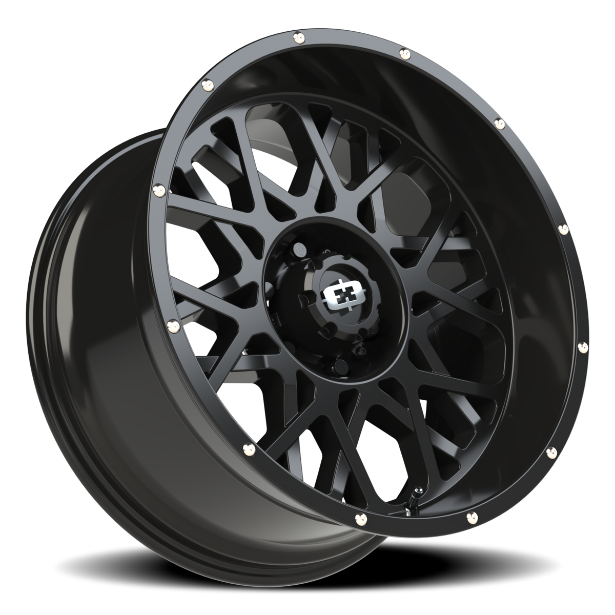 Vision Wheel 412 Gloss Black 20x10 -25 6x139.7mm 106.2mm - Wheelwiz