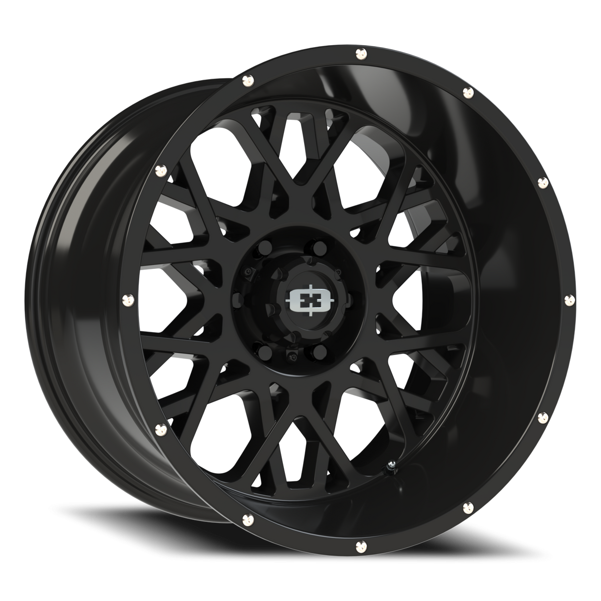 Vision Wheel 412 Gloss Black 20x12 -51 6x139.7mm 106.2mm - Wheelwiz