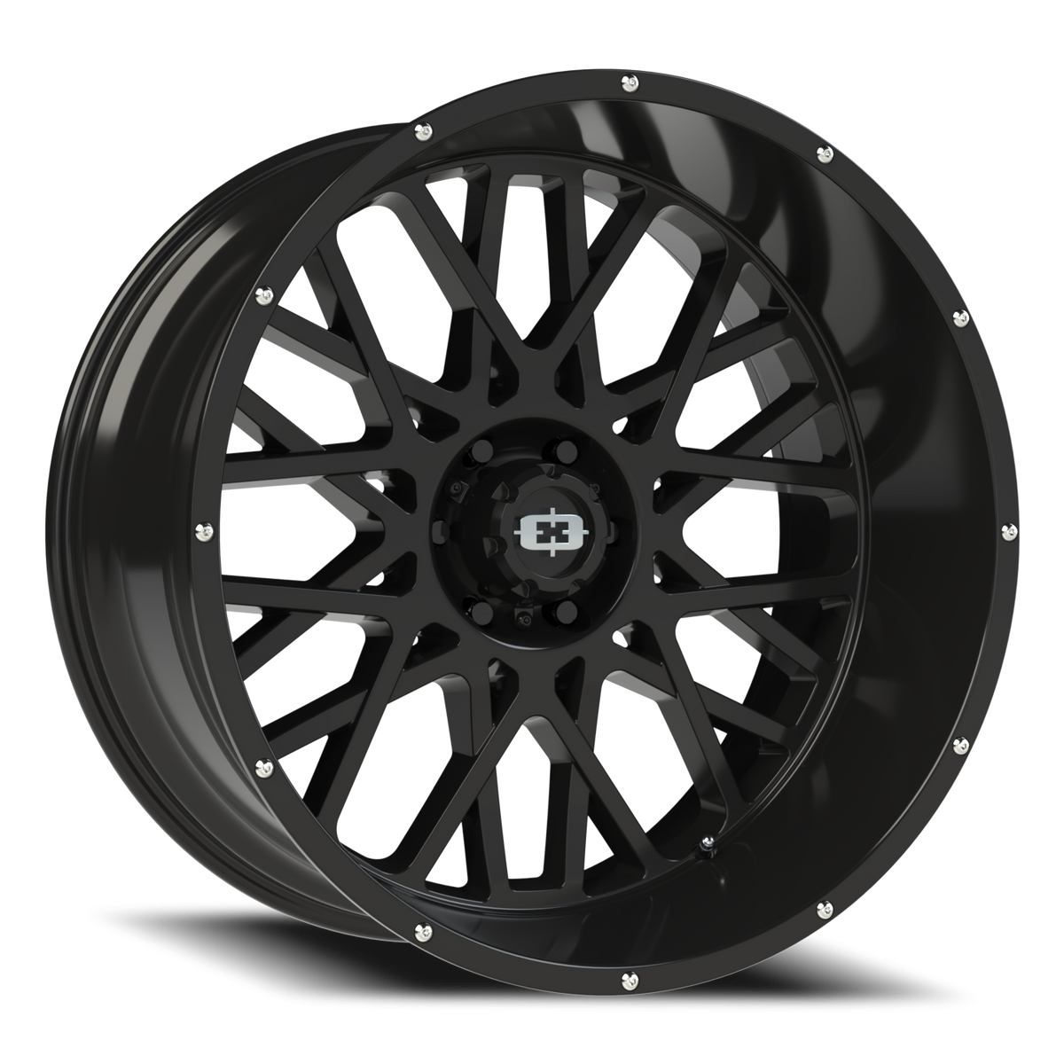 Vision Wheel 412 Gloss Black 24x12 -51 6x139.7mm 106.2mm - Wheelwiz