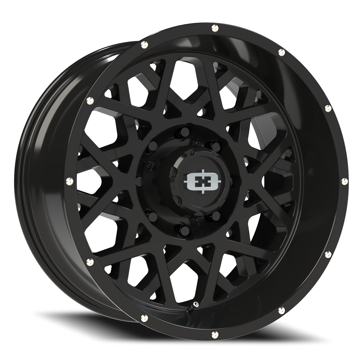 Vision Wheel 412 Gloss Black 20x10 -25 8x165.1mm 125.2mm - Wheelwiz